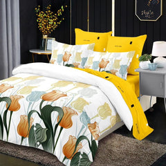 Lenjerie de Pat Bumbac Finet – 6 Piese | Confort ai Eleganta in Dormitorul Tau | COD 0105-CA
