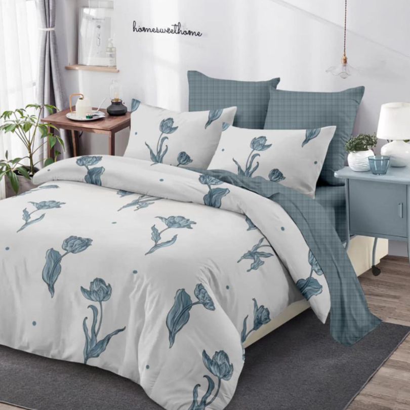 Lenjerie de Pat Bumbac Finet – 6 Piese | Confort ai Eleganta in Dormitorul Tau | COD 0122-CA