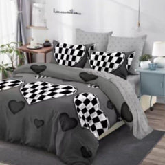 Lenjerie de Pat Bumbac Finet – 6 Piese | Confort ai Eleganta in Dormitorul Tau | COD 0123-CA