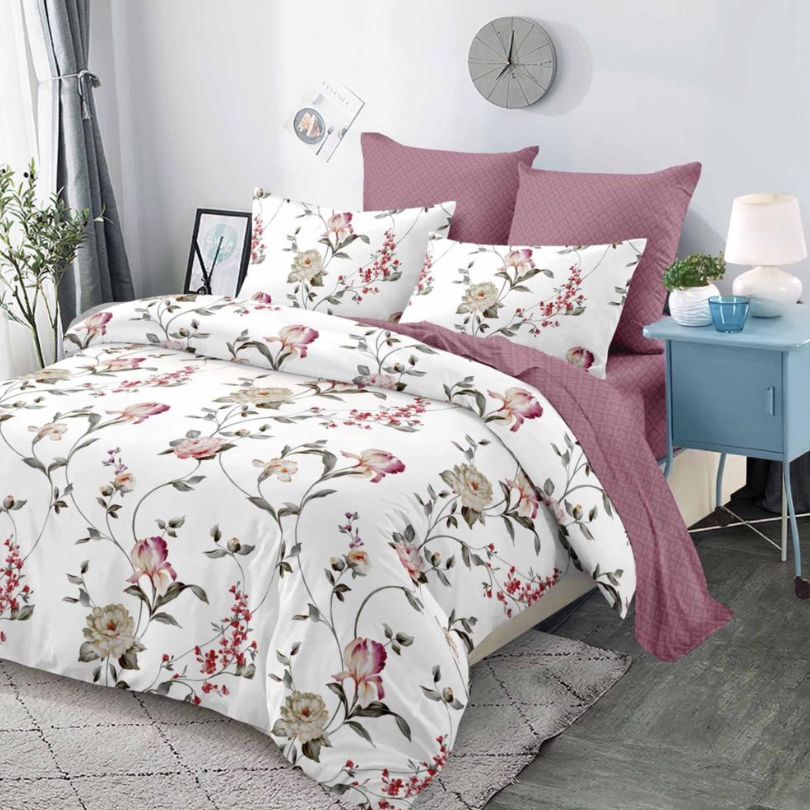 Lenjerie de Pat Bumbac Finet – 6 Piese | Confort ai Eleganta in Dormitorul Tau | COD 0131-CA
