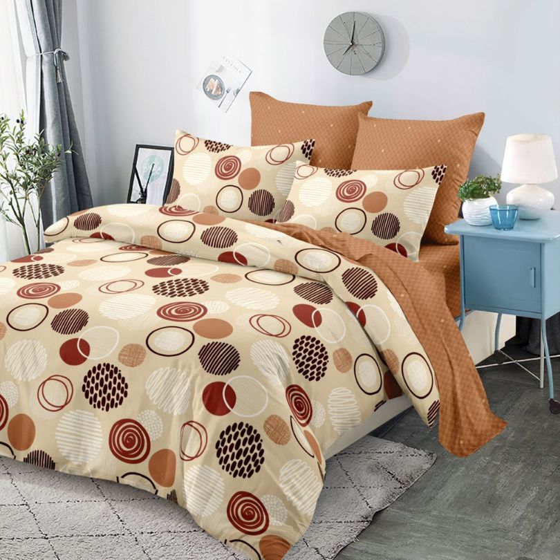 Lenjerie de Pat Bumbac Finet – 6 Piese | Confort ai Eleganta in Dormitorul Tau | COD 0139-CA