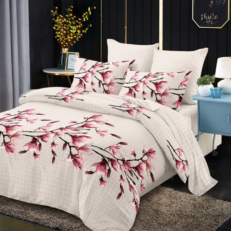 Lenjerie de Pat Bumbac Finet – 6 Piese | Confort ai Eleganta in Dormitorul Tau | COD 0141-CA