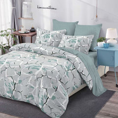 Lenjerie de Pat Bumbac Finet – 6 Piese | Confort ai Eleganta in Dormitorul Tau | COD 0167-CA