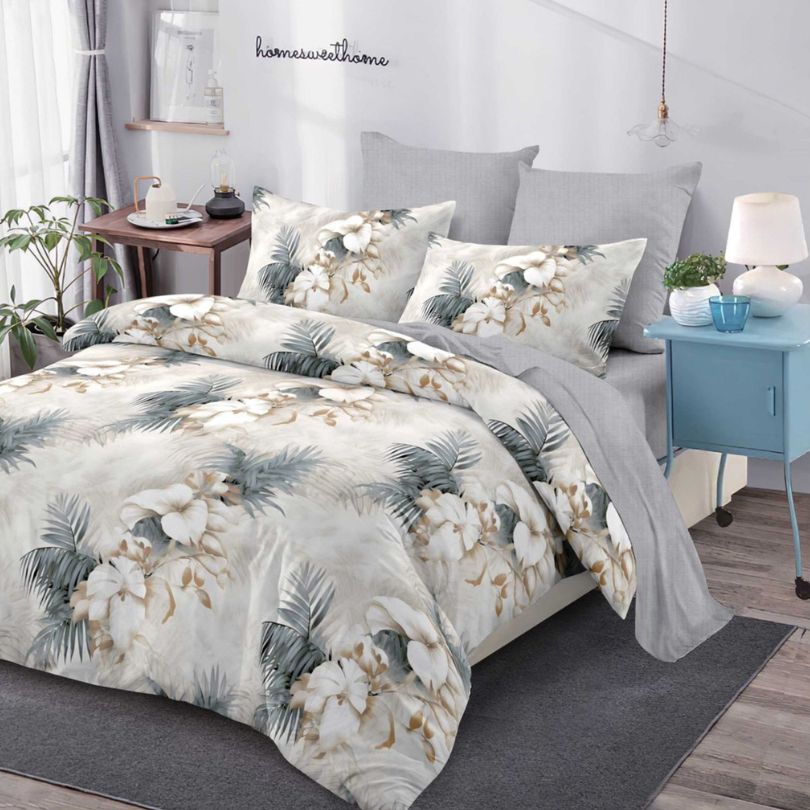 Lenjerie de Pat Bumbac Finet – 6 Piese | Confort ai Eleganta in Dormitorul Tau | COD 0169-CA