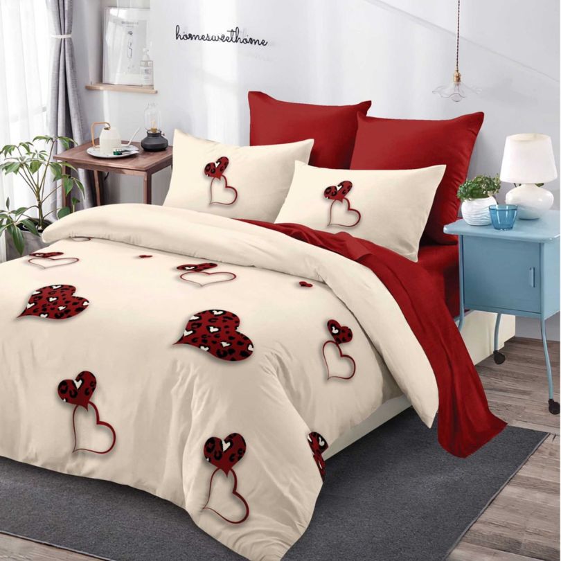 Lenjerie de Pat Bumbac Finet – 6 Piese | Confort ai Eleganta in Dormitorul Tau | COD 0171-CA