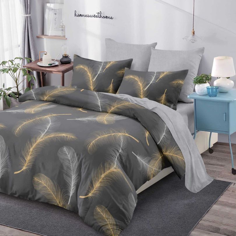 Lenjerie de Pat Bumbac Finet – 6 Piese | Confort ai Eleganta in Dormitorul Tau | COD 0175-CA