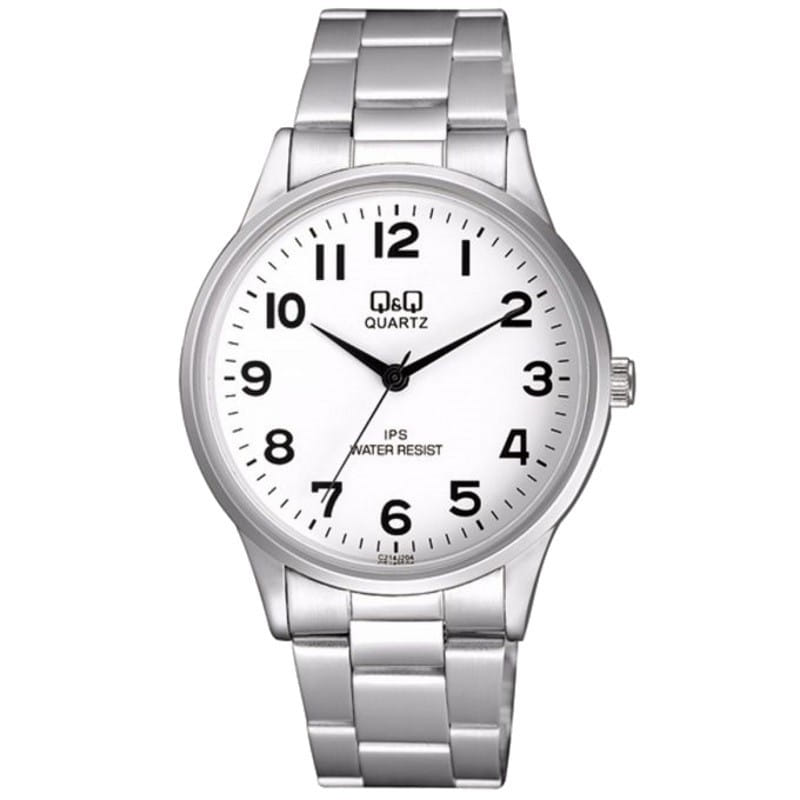 Ceas clasic, Q&Q C214J204Y, barbatesc, argintiu