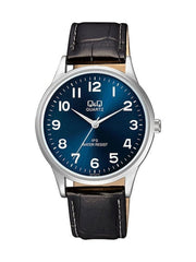 Ceas barbatesc Q&Q clasic, ecran albastru, curea neagra, C214J315Y
