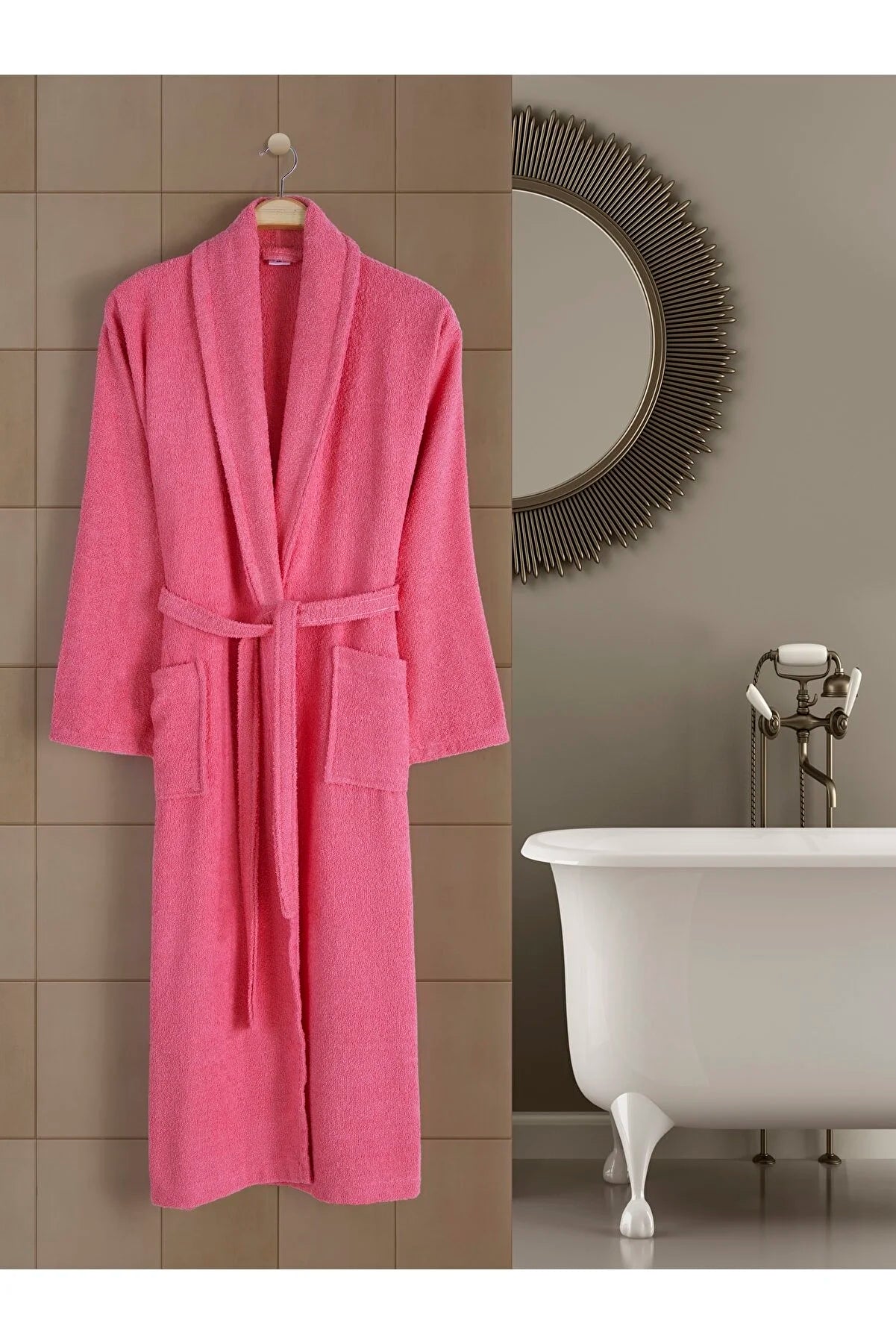 Halat de baie Unisex bumbac 100% – Coral