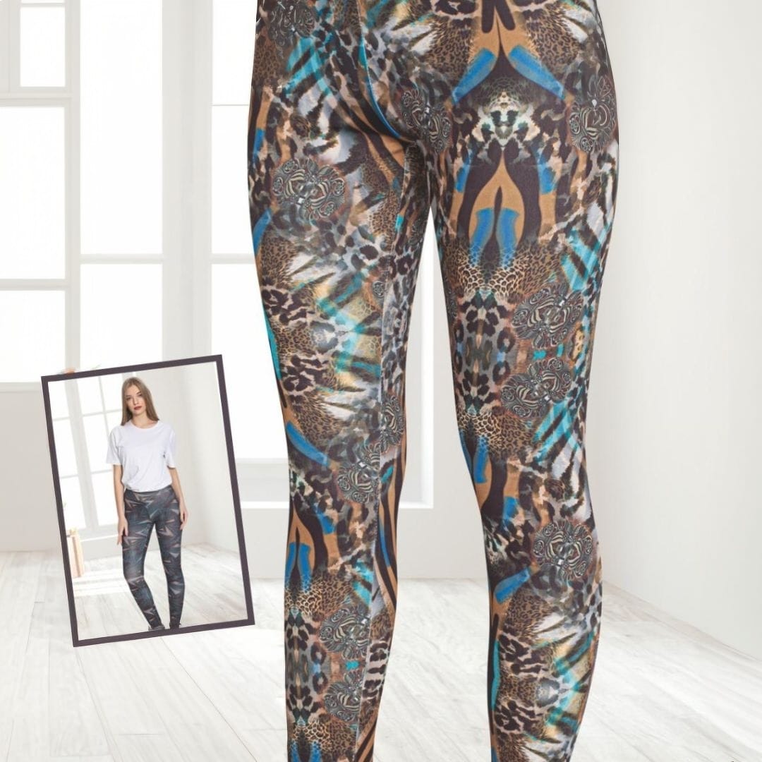 Colanti dama – Model cu imprimeu trendy si material elastic, Cod: 0150-PM