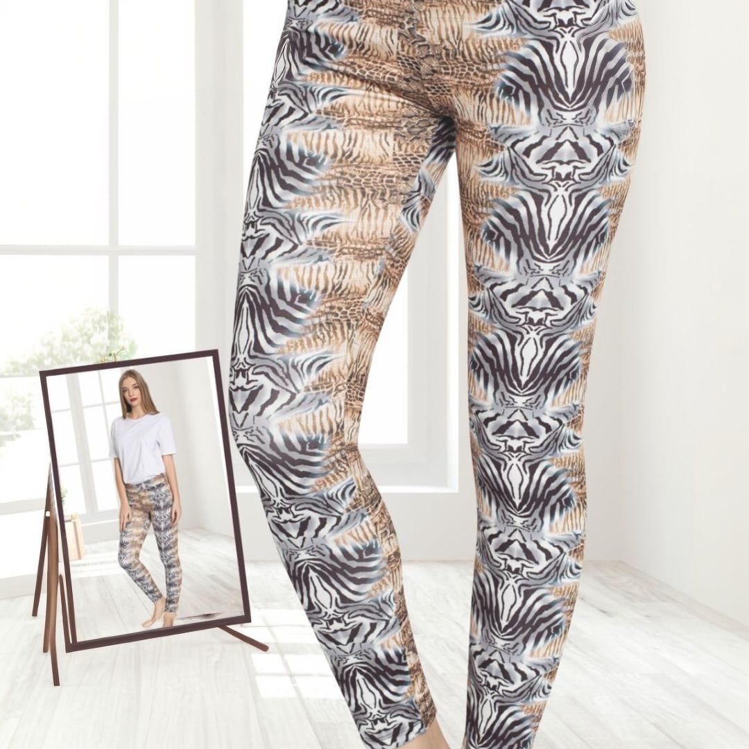 Colanti dama – Model cu imprimeu trendy si material elastic, Cod: 0151-PM