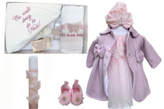 Set botez fete Minnie Fluturaș roz