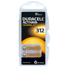 Set baterii auditive Duracell 312