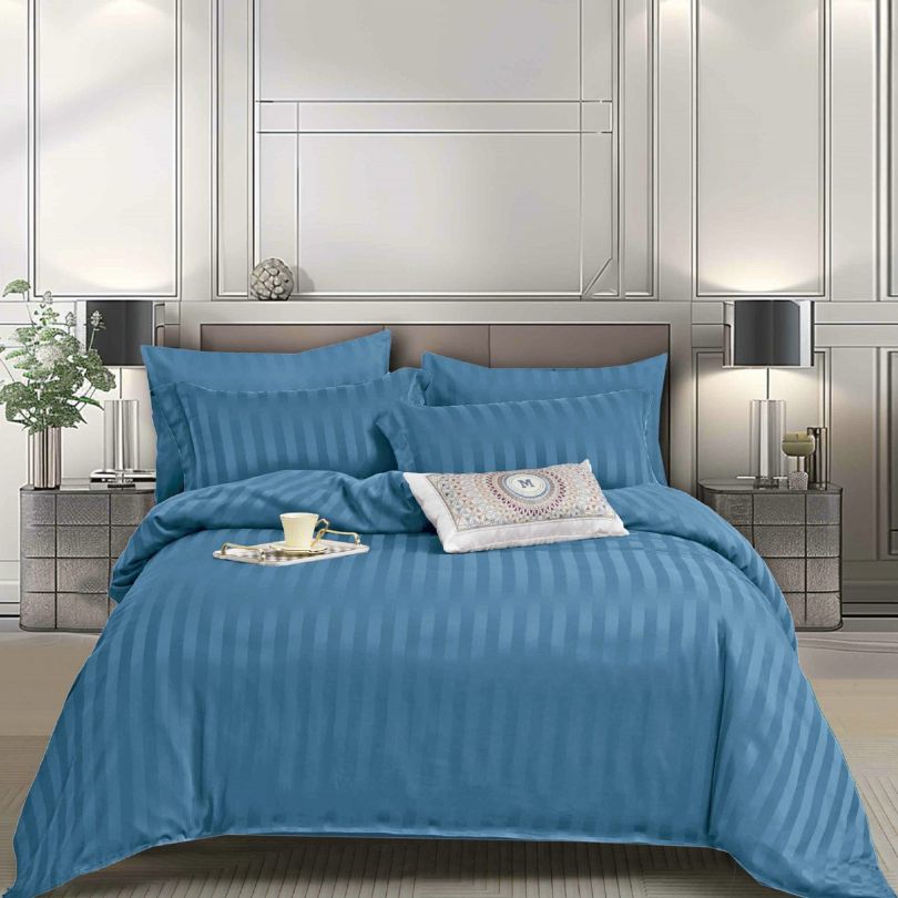 Lenjerie de Pat din Damasc cu Elastic – Set 6 Piese | Eleganta si Confort in Dormitorul Tau | COD 0087-PR