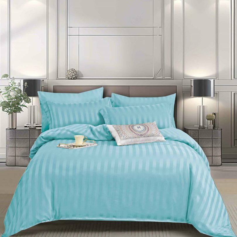 Lenjerie de Pat din Damasc cu Elastic – Set 6 Piese | Eleganta si Confort in Dormitorul Tau | COD 0088-PR