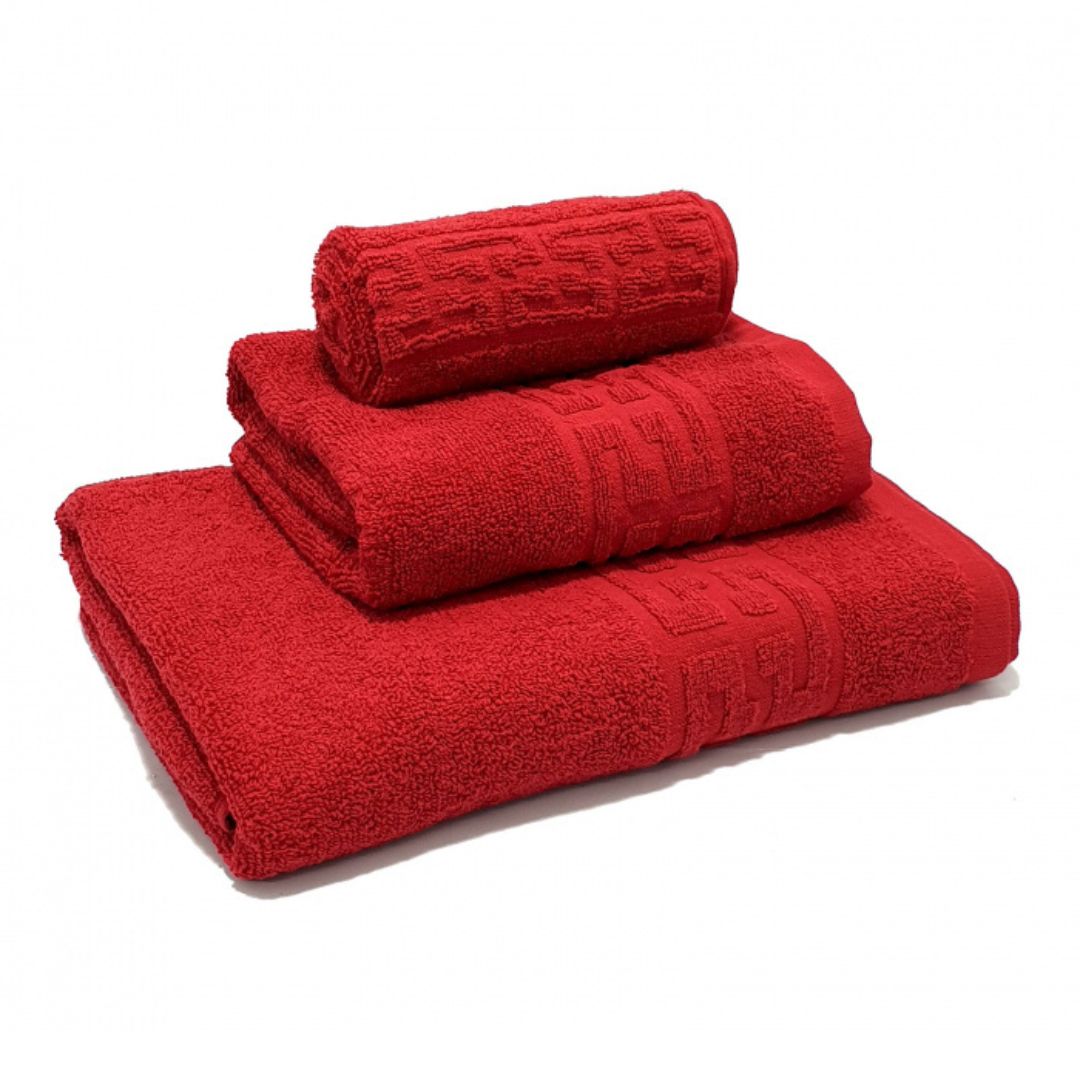 Set 3 Prosoape Baie , Bumbac 100%, 500g/m², Greek