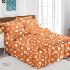 Lenjerie de pat bumbac finet cu volanas – 6 piese | 0280-SE
