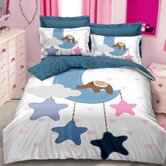 Lenjerie de Pat Bumbac Finet 6 Piese – Confort Premium și Design Modern 3D | COD 2064-SI