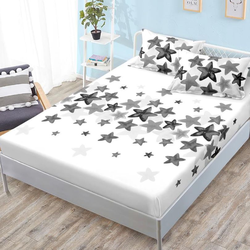 Husa de Pat cu Elastic 3 Piese Finet – Confort și Eleganță în Dormitor , COD: 2048-SI