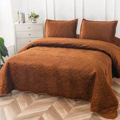Cuvertura de pat catifea – 3 piese | 0119-CM