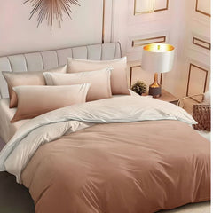 Lenjerie de Pat Bumbac Finet cu Elastic – Set 6 Piese, Moale și Confortabil | 5022-SI