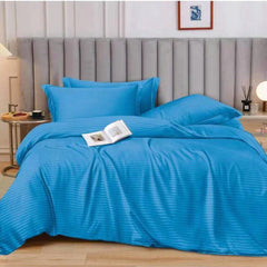 Lenjerie de pat Damasc cu elastic – 6 piese | 0001-A