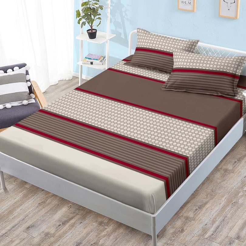 Husa de Pat cu Elastic 3 Piese Finet – Confort și Eleganță în Dormitor , COD: 2038-SI