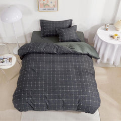 Lenjerie de Pat 1 Persoana Finet 4 Piese – Set Moale și Calduros pentru Confort Maxim, COD: 2095-SI