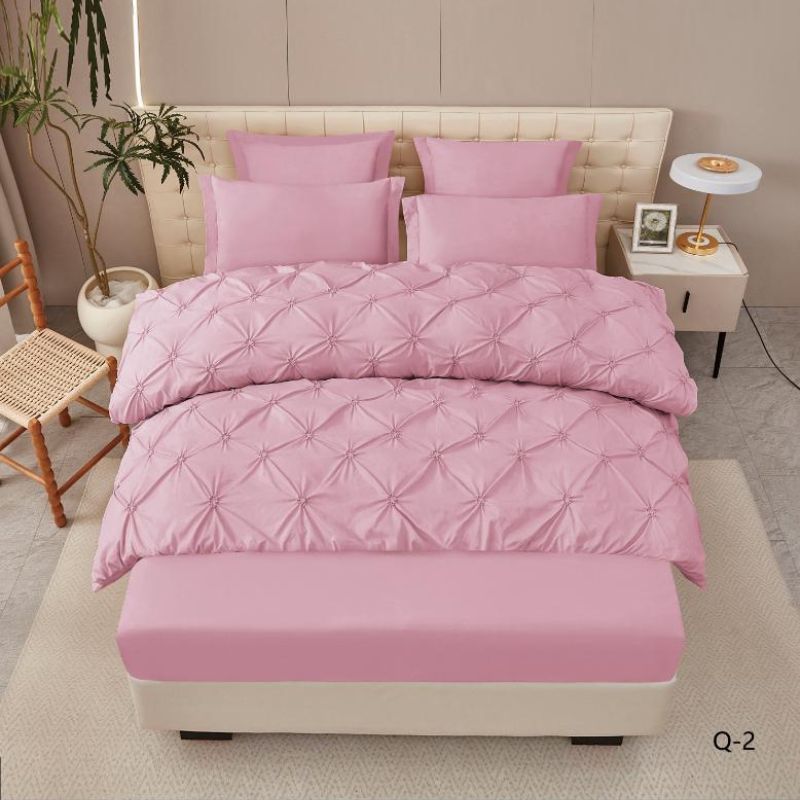 Lenjerie de Pat Deluxe cu Pliuri – Set 6 Piese, Eleganta si Confort Premium | 0178-CA