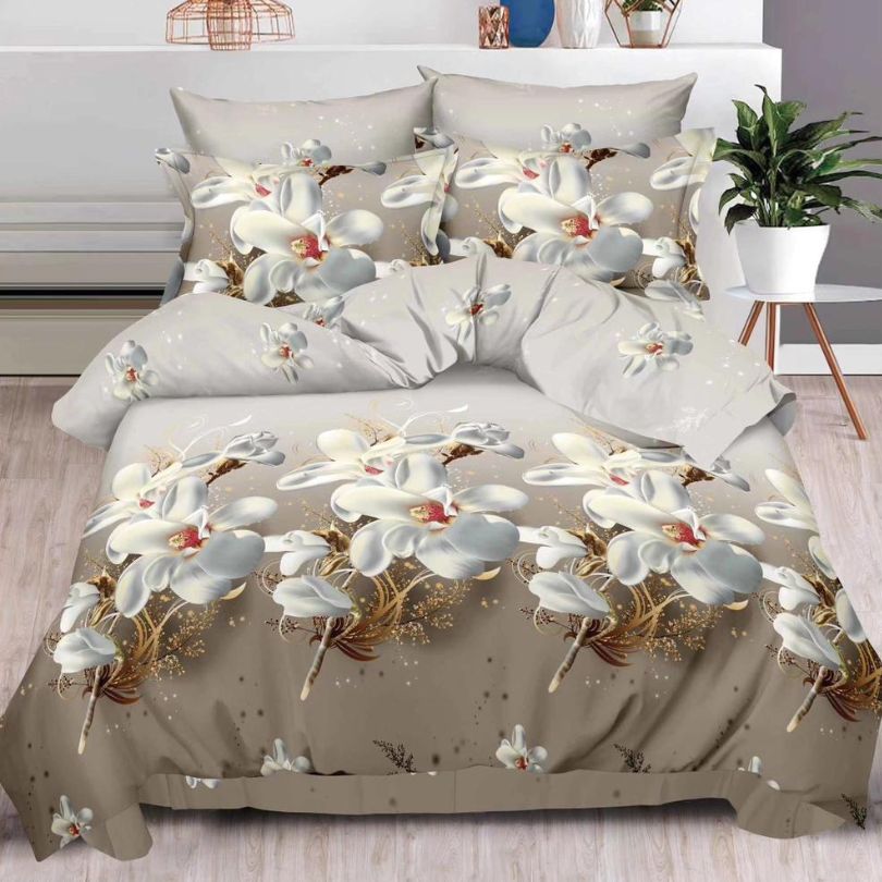 Lenjerie de Pat Bumbac Finet 3D – Set 6 Piese | COD 0319-SI