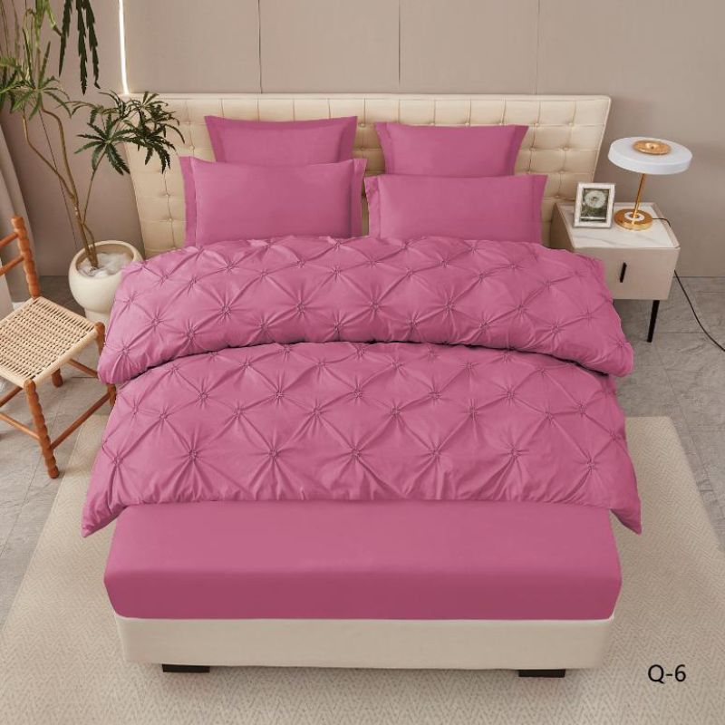 Lenjerie de Pat Deluxe cu Pliuri – Set 6 Piese, Eleganta si Confort Premium | 0181-CA