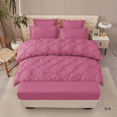 Lenjerie de Pat Deluxe cu Pliuri – Set 6 Piese, Eleganta si Confort Premium | 0181-CA