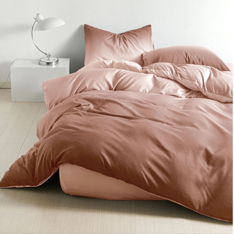 Lenjerie de Pat Bumbac Satinat – Set 4 Piese, Moale, Eleganta și Confortabila | 1025-SI