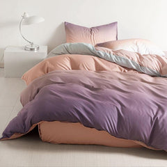 Lenjerie de Pat Bumbac Satinat – Set 4 Piese, Moale, Eleganta și Confortabila | 1027-SI