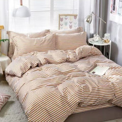 Lenjerie de Pat Bumbac Satinat – Set 4 Piese, Moale, Eleganta și Confortabila | 1010-SI