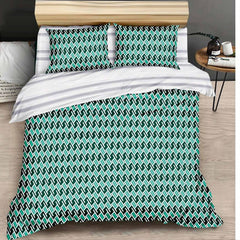 Lenjerie de Pat Bumbac Satinat – Set 4 Piese, Moale, Eleganta și Confortabila | 1039-SI