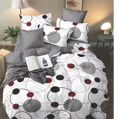 Lenjerie de Pat Bumbac Satinat – Set 4 Piese, Moale, Eleganta și Confortabila | 1051-SI
