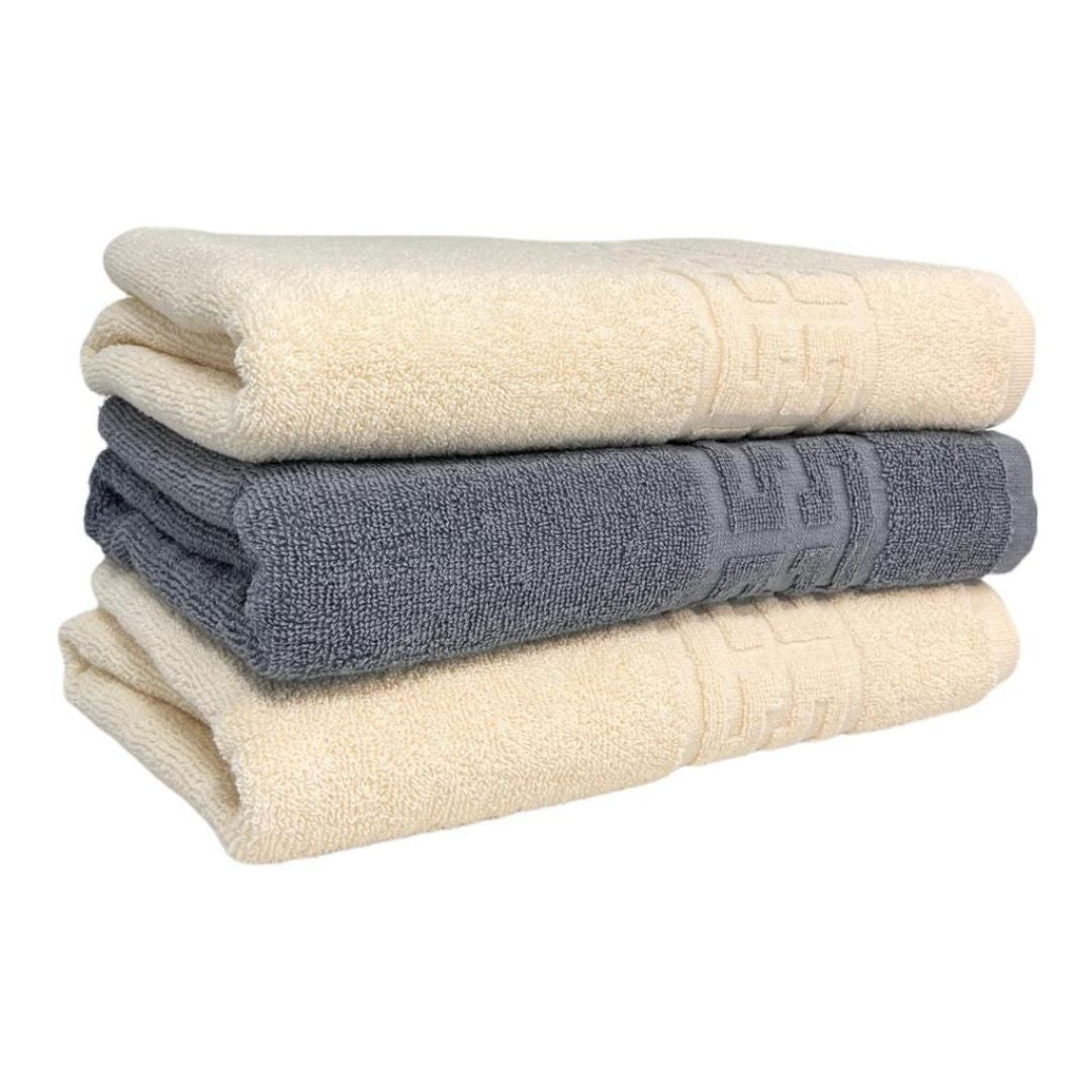 Set 3 Prosoape Baie , Bumbac 100%, 500g/m², Greek