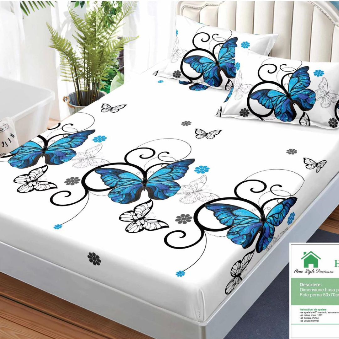 Husa de pat bumbac finet – 3 piese 180x200CM | 0138-A