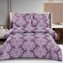 Lenjerie de Pat Jacquard cu Elastic – Set 6 Piese | Eleganta, Calitate si Fixare Perfecta | COD 0363-SI