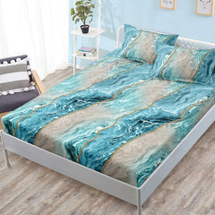 Husa de Pat cu Elastic 3 Piese Finet – Confort și Eleganță în Dormitor , COD: 2014-SI