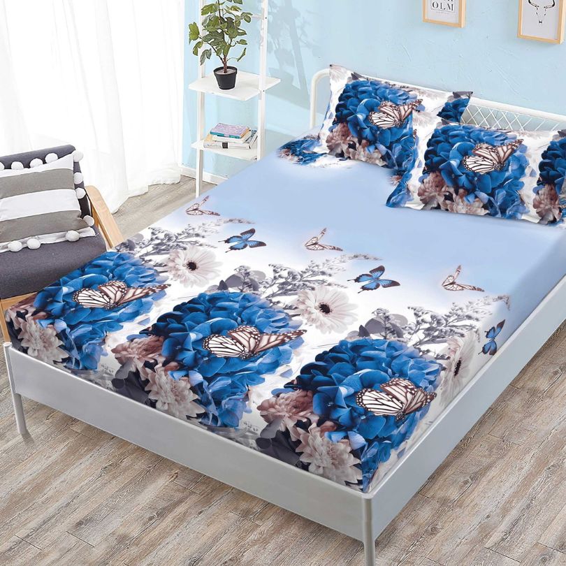 Husa de Pat cu Elastic 3 Piese Finet – Confort și Eleganță în Dormitor , COD: 2006-SI