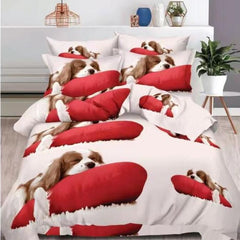 Lenjerie de Pat Bumbac Finet 3D – Set 6 Piese | COD 0337-SI