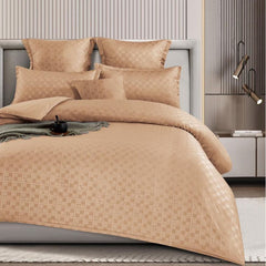 Lenjerie de Pat Bumbac Finet de Lux cu Elastic – Set 6 Piese | Confort, Stil si Fixare Perfecta | COD 0371-SI