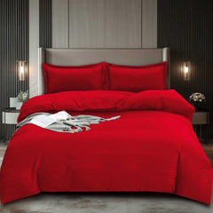 Lenjerie de Pat Damasc – Set 4 Piese | Eleganta si Confort in Dormitorul Tau | COD 0383-SI