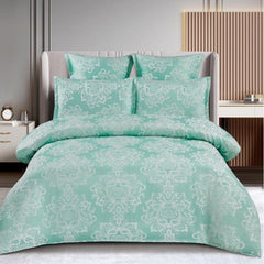 Lenjerie de Pat Jacquard cu Elastic – Set 6 Piese | Eleganta, Calitate si Fixare Perfecta | COD 0360-SI