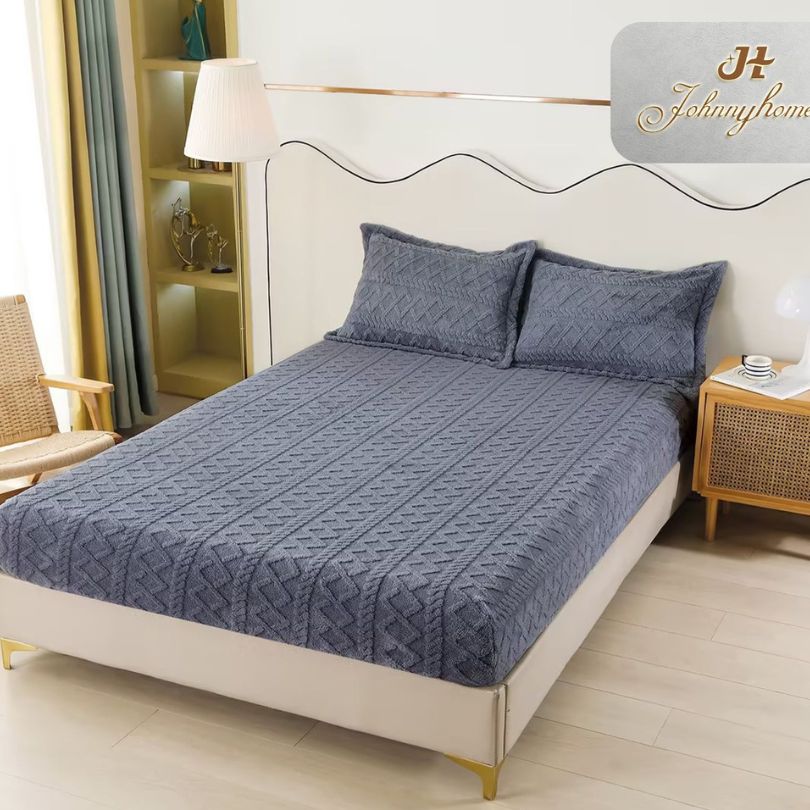 Husa de pat cocolino premium – 3 piese | 0639-SI