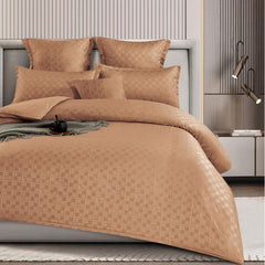 Lenjerie de Pat Bumbac Finet de Lux cu Elastic – Set 6 Piese | Confort, Stil si Fixare Perfecta | COD 0370-SI