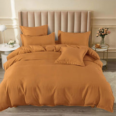 Lenjerie de Pat Bumbac Finet cu Elastic – Set 6 Piese, Moale și Confortabil, COD: 2150-SI