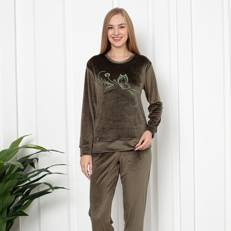 Pijama Dama Catifea|0045-PM